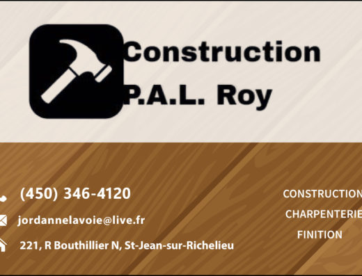 CONSTRUCTION P.A.L ROY INC