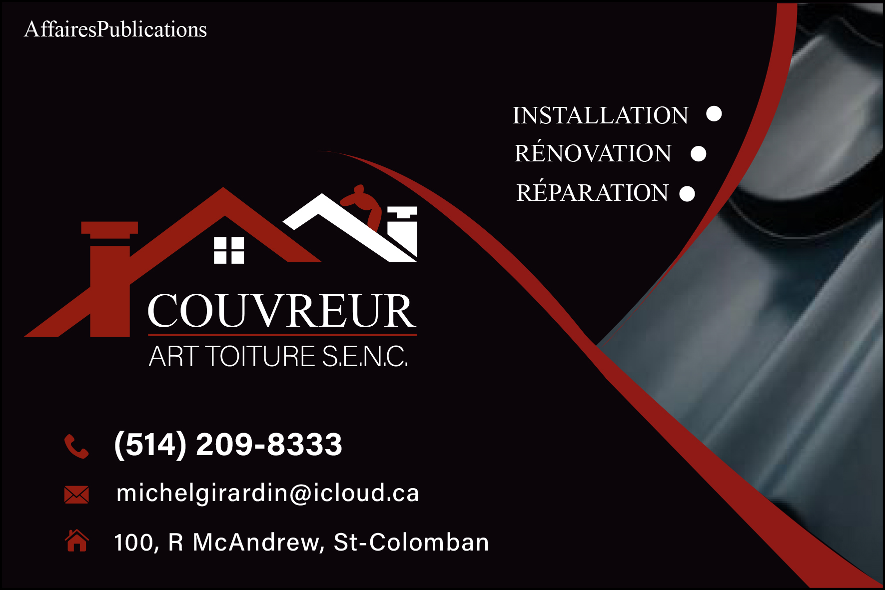 COUVREUR ART TOITURE S.E.N.C.