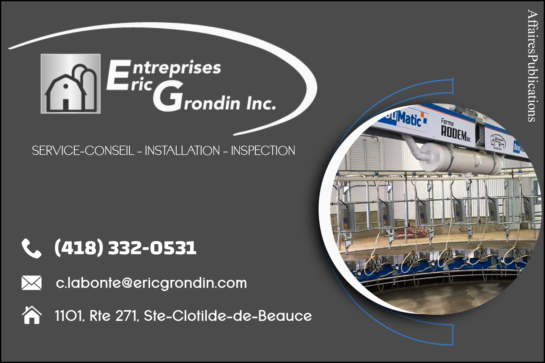 ENTREPRISES ÉRIC GRONDIN INC