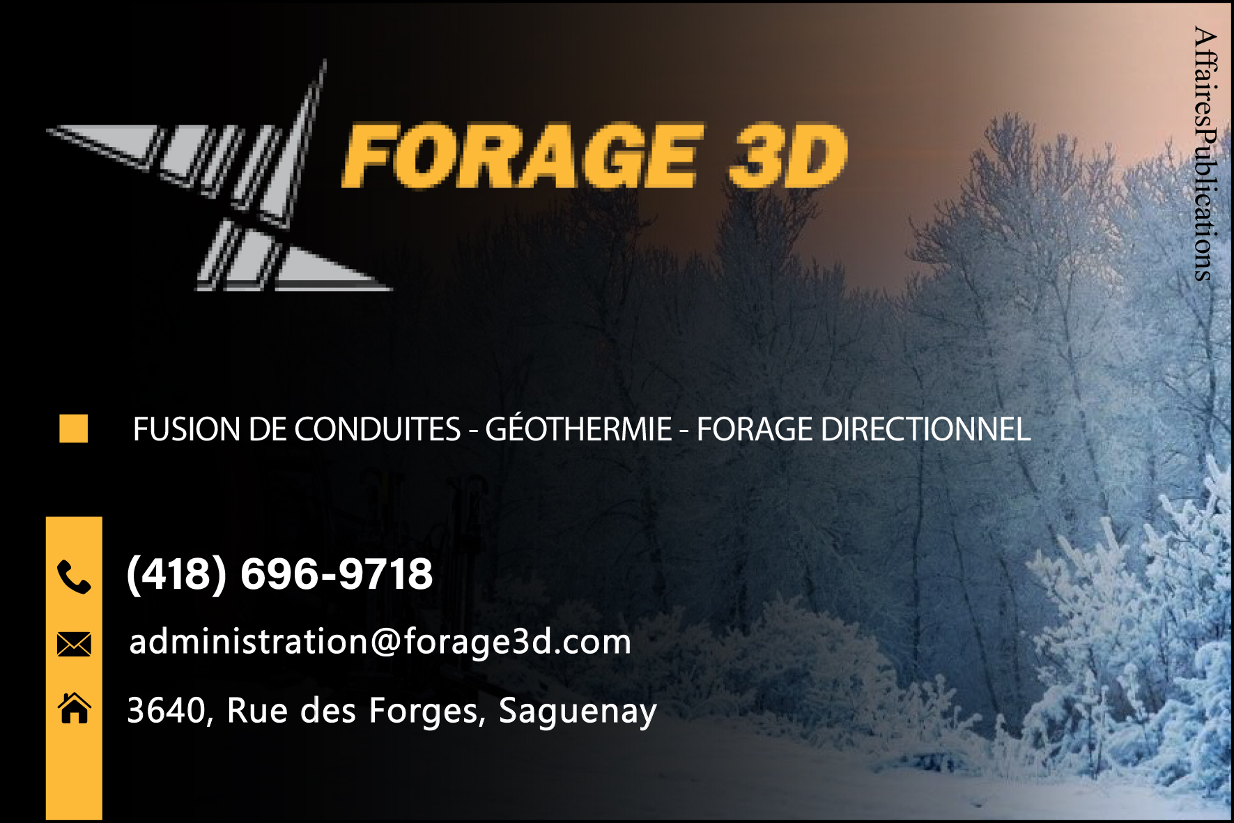 FORAGE 3D INC