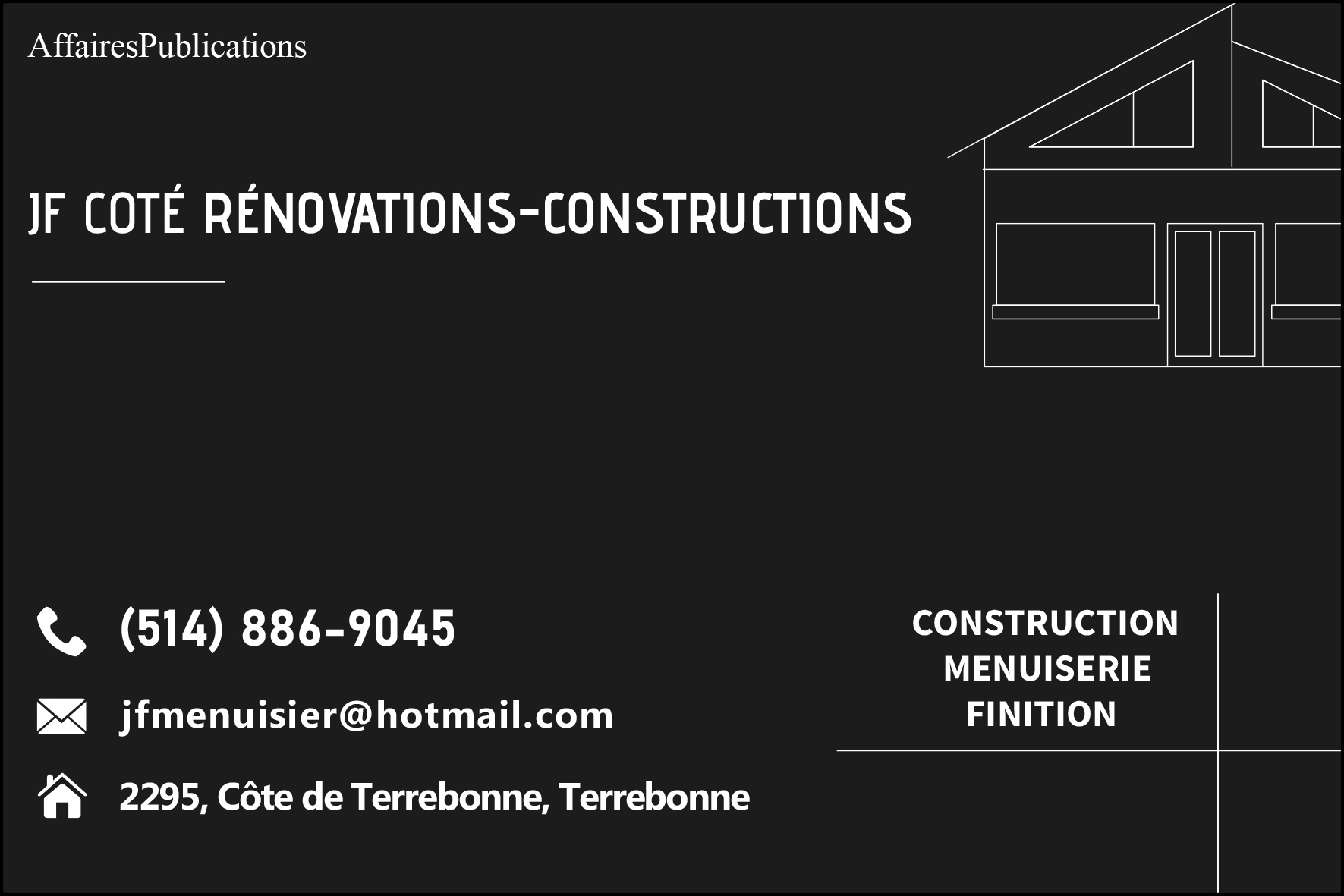 JF COTÉ RÉNOVATIONS-CONSTRUCTIONS INC