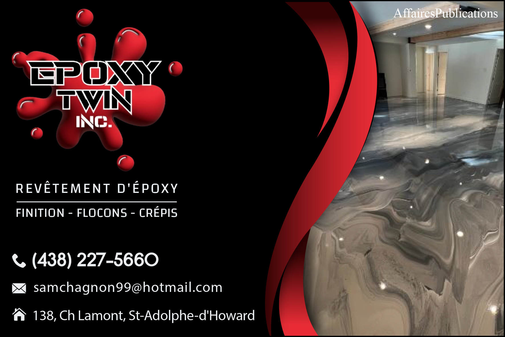 LES JUMEAUX DE L&rsquo;EPOXY INC