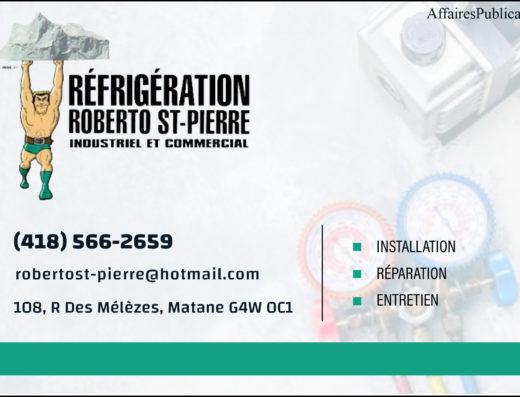RÉFRIGÉRATION ROBERTO <br/> ST-PIERRE