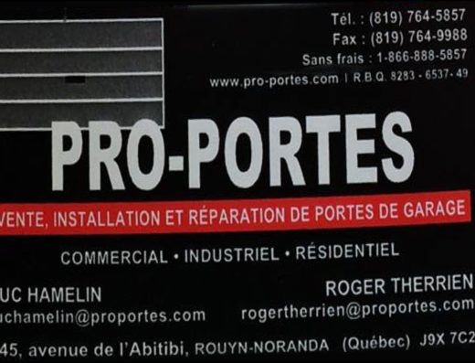 PRO-PORTES <br/> 9097-7810 QUÉBEC INC