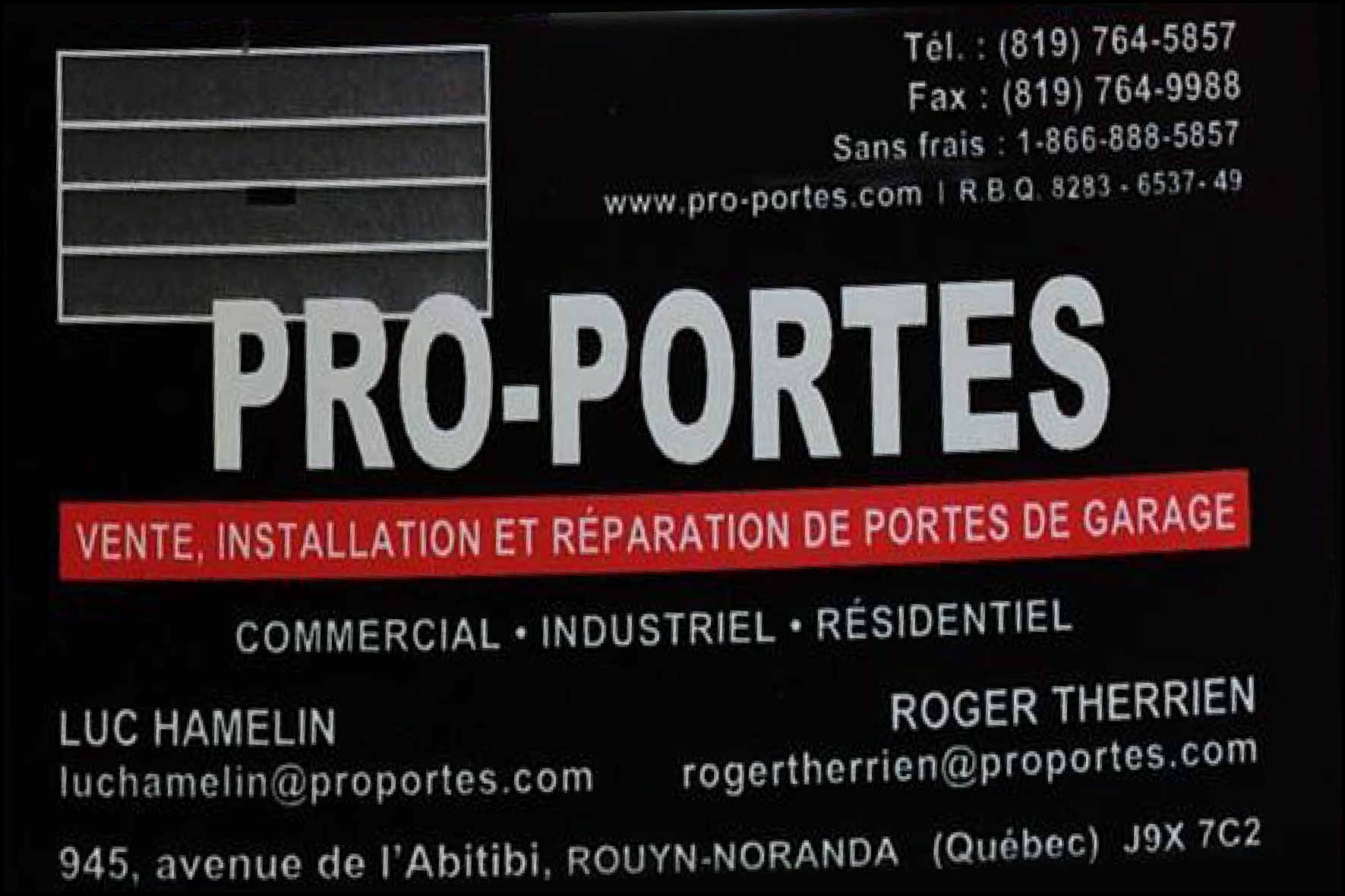 PRO-PORTES  9097-7810 QUÉBEC INC