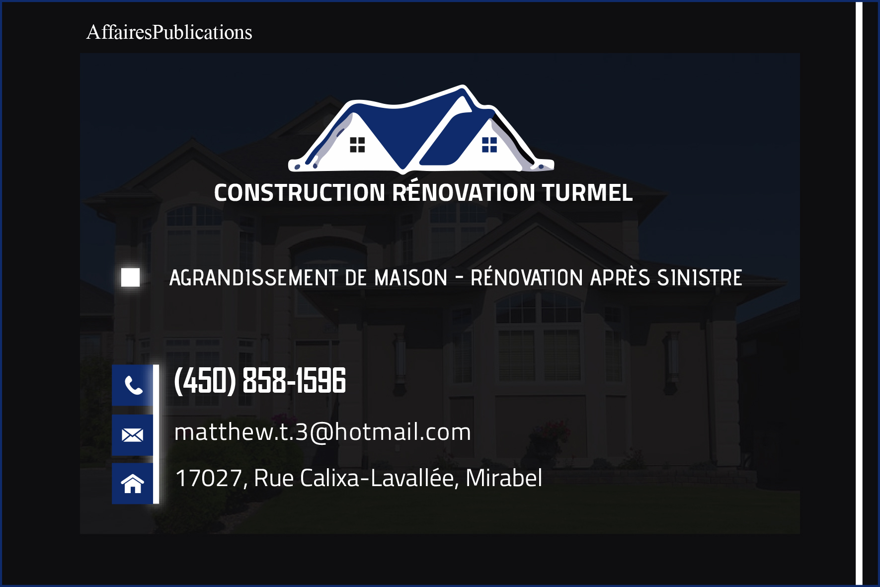 CONSTRUCTION RÉNOVATION TURMEL INC