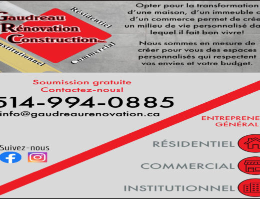 GAUDREAU RÉNOVATION CONSTRUCTION INC