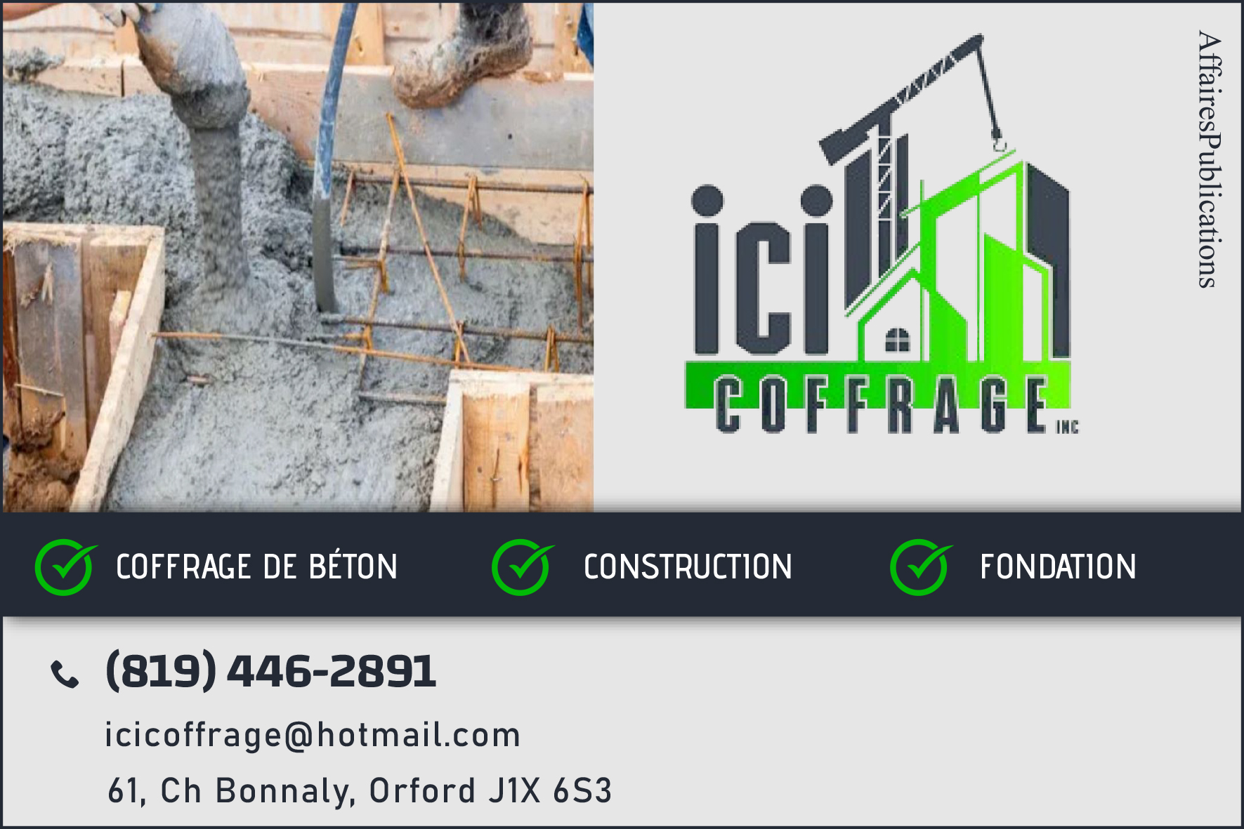 ICI COFFRAGE INC