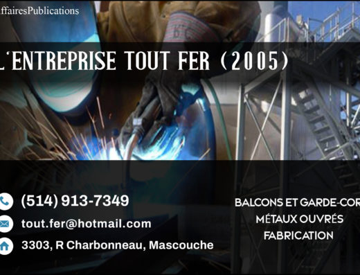 L&rsquo;ENTREPRISE TOUT FER (2005) INC