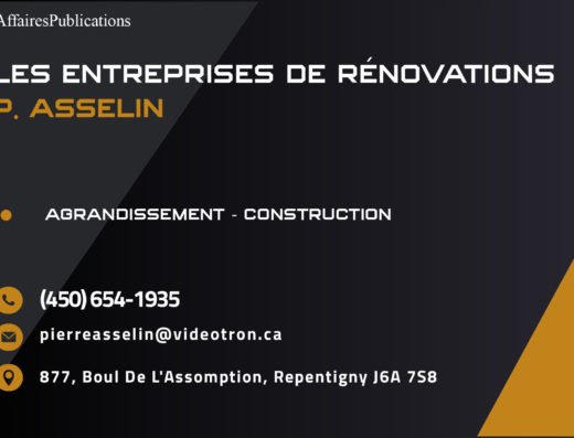 LES ENTREPRISES DE RÉNOVATIONS <br/> P. ASSELIN ENR