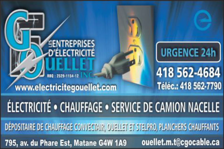 LES ENTREPRISES D&rsquo;ÉLECTRICITÉ G. OUELLET INC