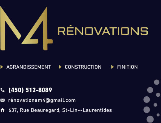 M4 RÉNOVATIONS INC