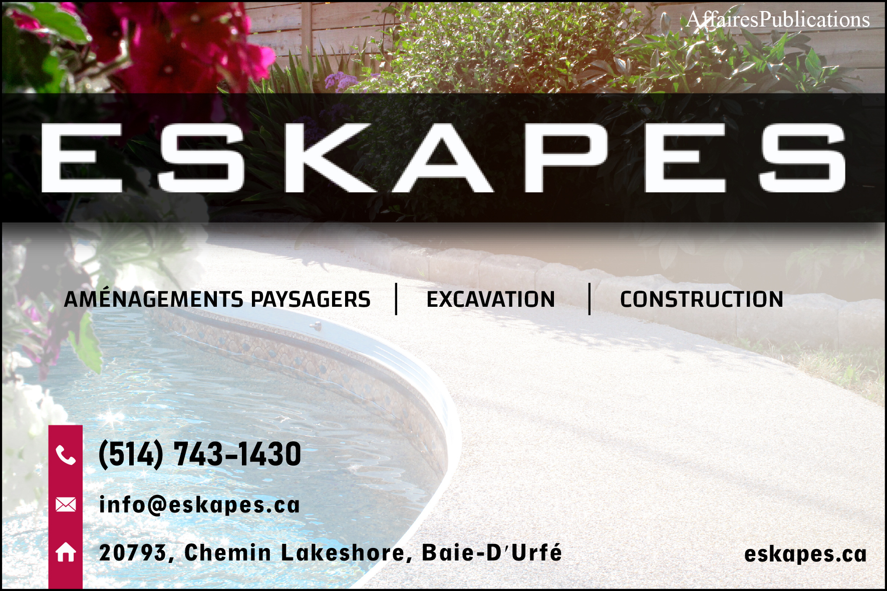 PAYSAGISTE ESKAPES INC