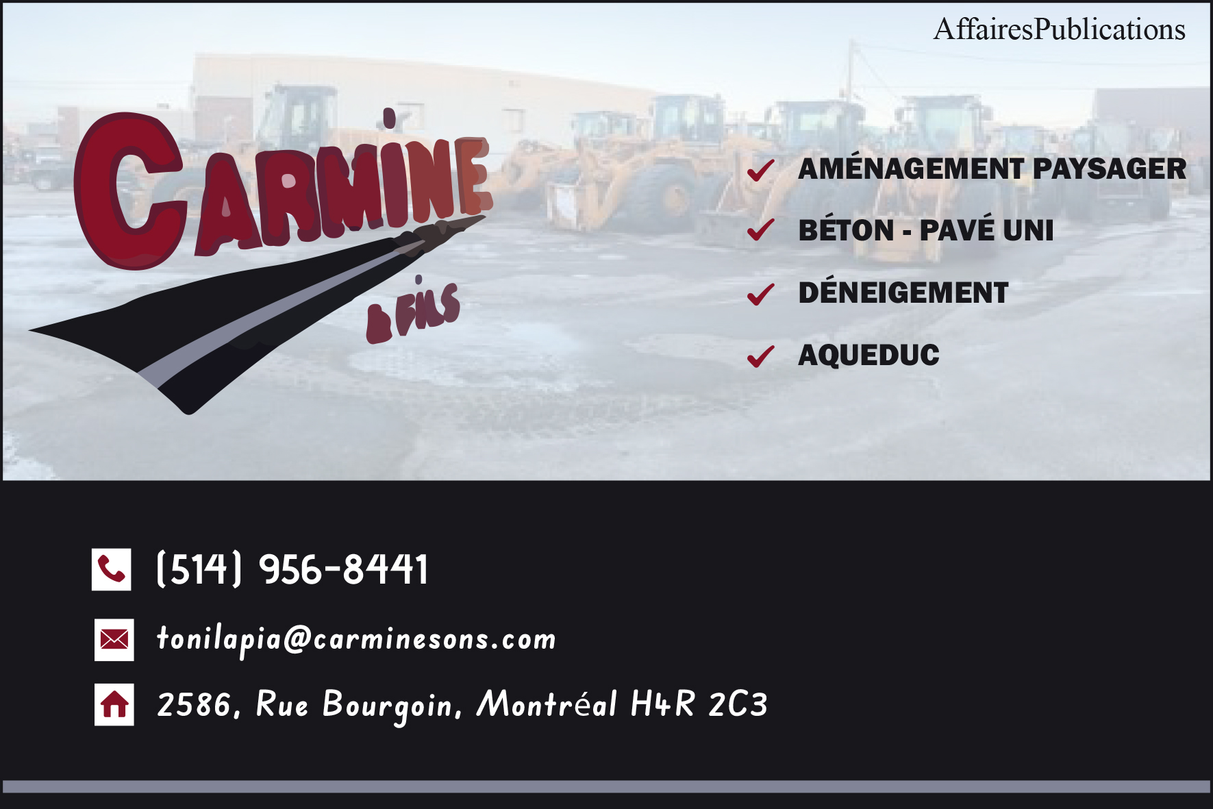 PAYSAGISTES CARMINE & FILS INC