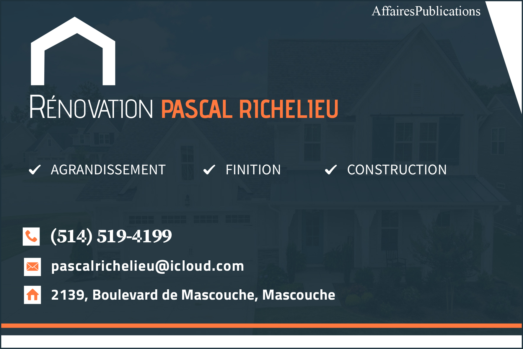 RÉNOVATION PASCAL RICHELIEU INC