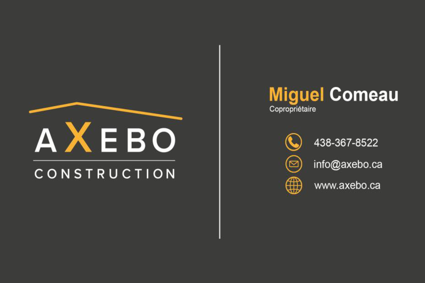 CONSTRUCTION AXEBO 9511-6752 QUÉBEC INC