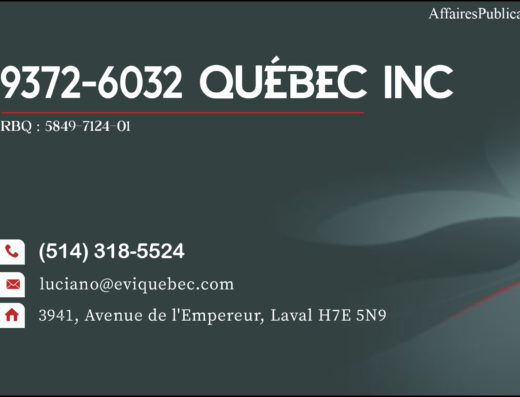 9372-6032 QUÉBEC INC