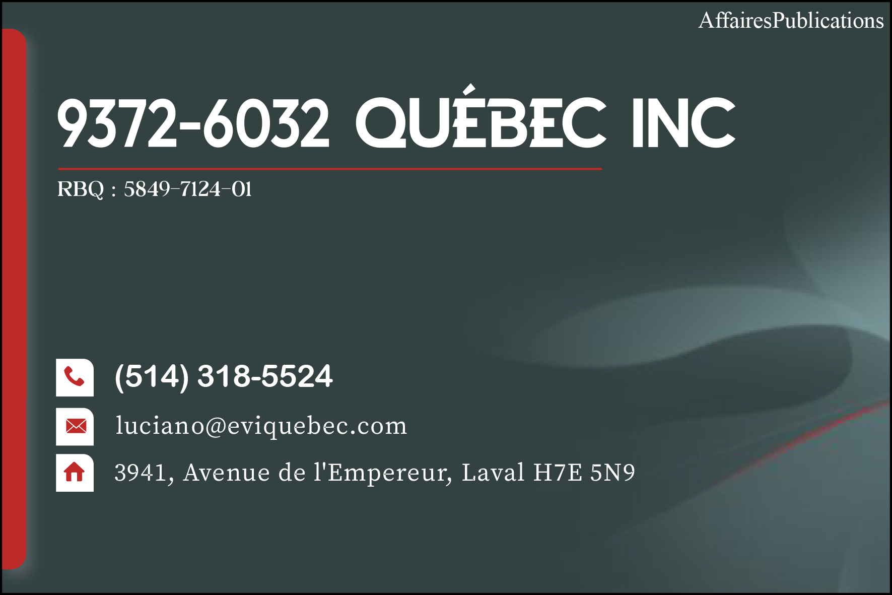 9372-6032 QUÉBEC INC