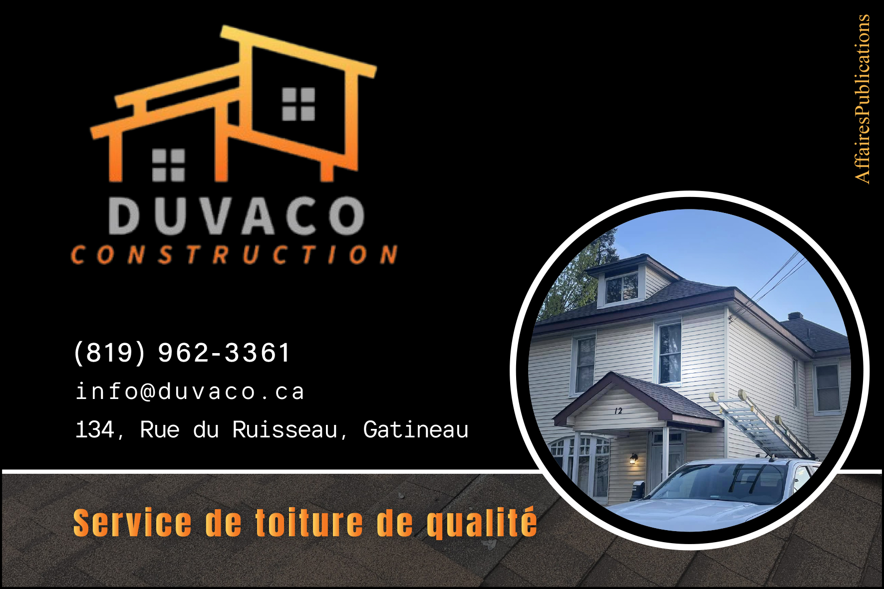 DUVACO CONSTRUCTION 15377293 CANADA INC