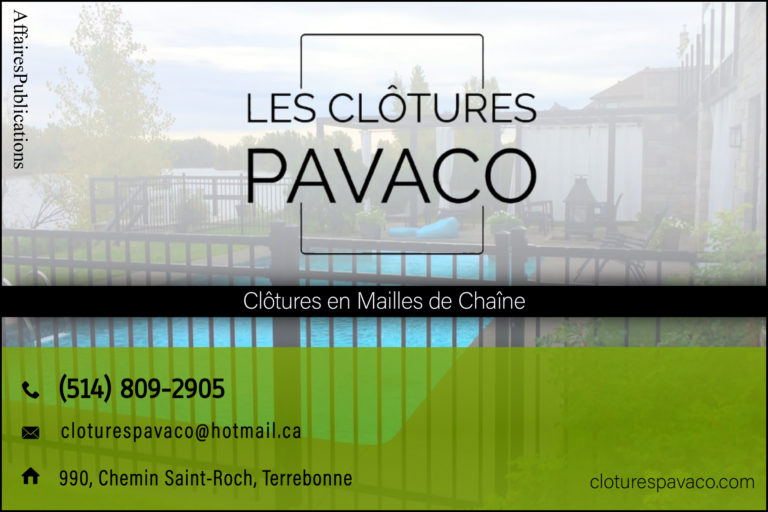 LES CLÔTURES PAVACO </br> 9375-3341 QUÉBEC INC