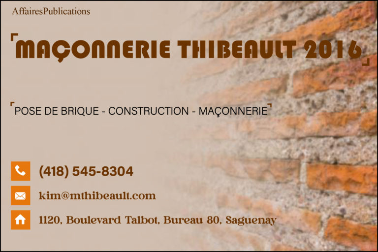 MAÇONNERIE THIBEAULT 2016 INC