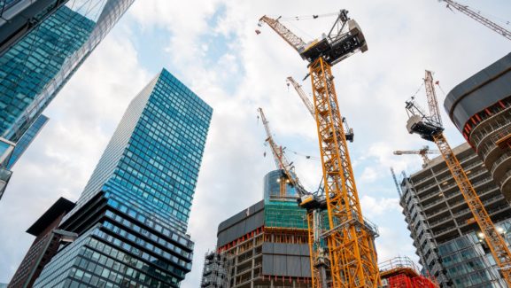 travaux-de-construction-dans-le-centre-ville-de-francfort-en-allemagne