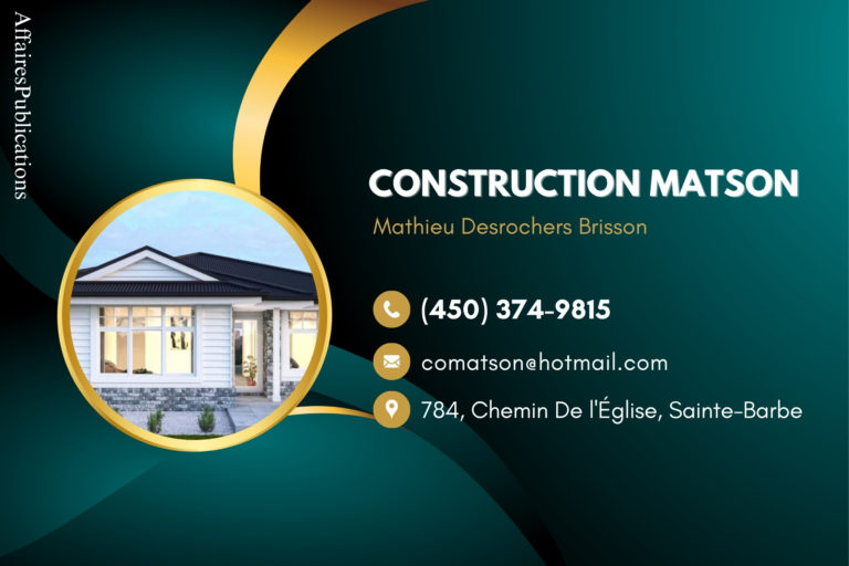 CONSTRUCTION MATSON INC