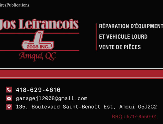 GARAGE JOS LEFRANÇOIS 2008 INC