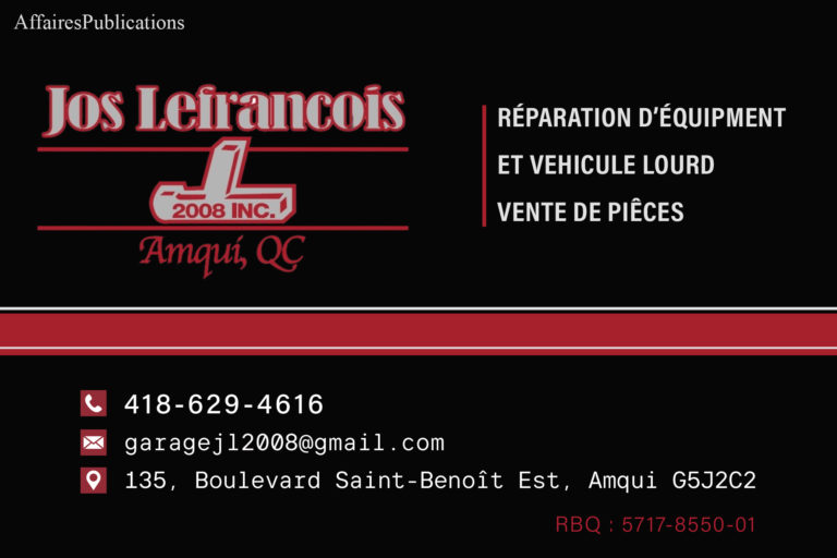 GARAGE JOS LEFRANÇOIS 2008 INC
