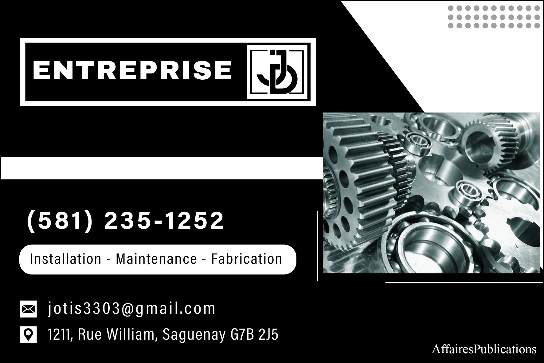ENTREPRISE JD 9391-9181 QUÉBEC INC