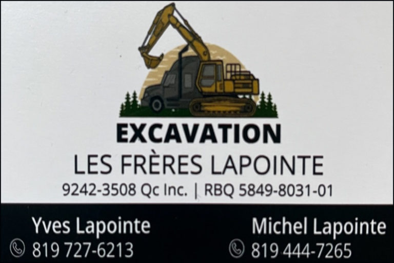 EXCAVATION LES FRÈRES LAPOINTE <BR/>9242-3508 QUÉBEC INC