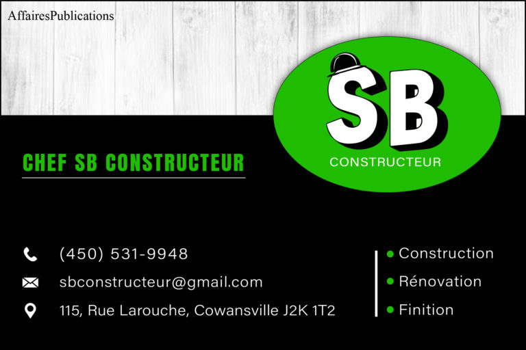 CHEF SB CONSTRUCTEUR INC