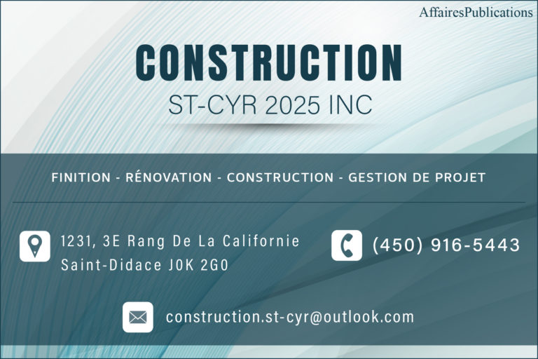CONSTRUCTION ST-CYR 2025 INC