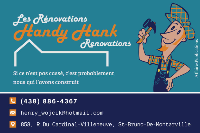 LES RÉNOVATIONS HANDY HANK INC <br/> HANDY HANK RÉNOVATION INC