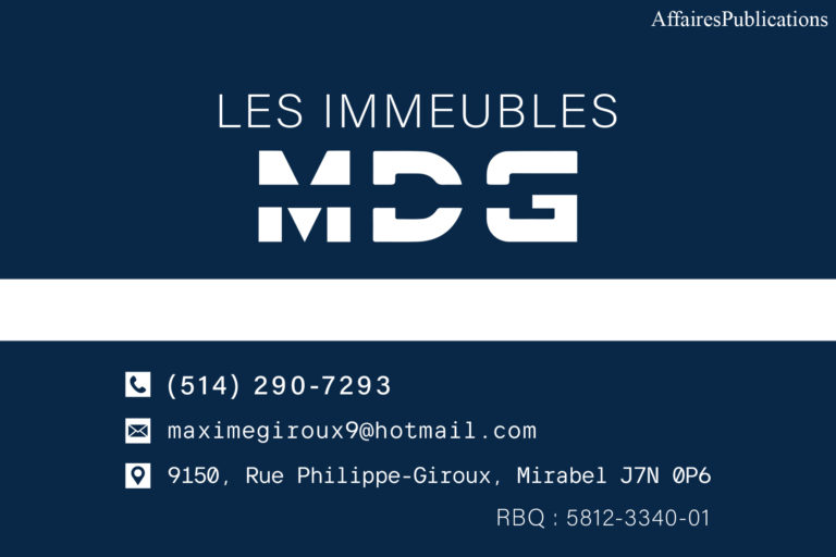 LES IMMEUBLES MDG INC