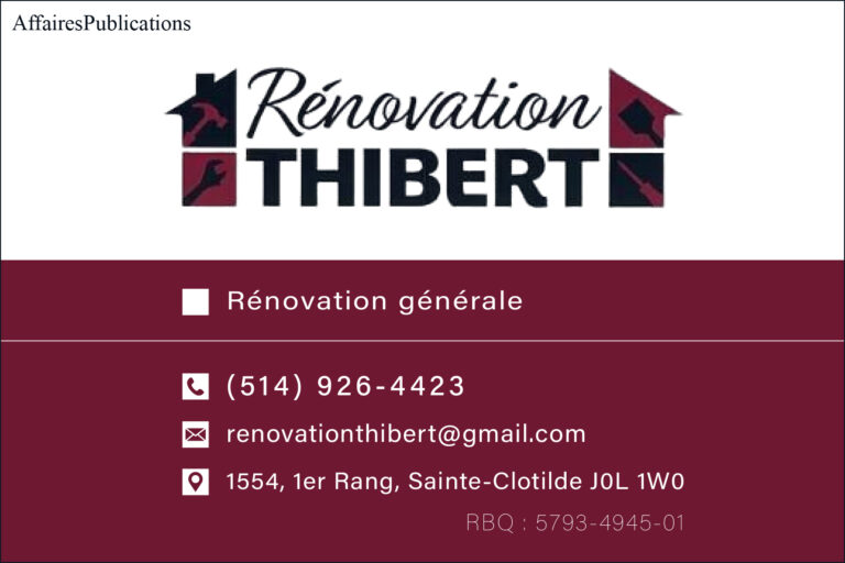 RÉNOVATION THIBERT S.E.N.C.