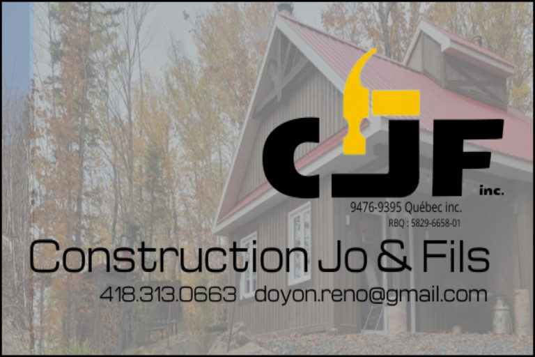 CONSTRUCTION JO & FILS – CJF 9476-9395 QUÉBEC INC