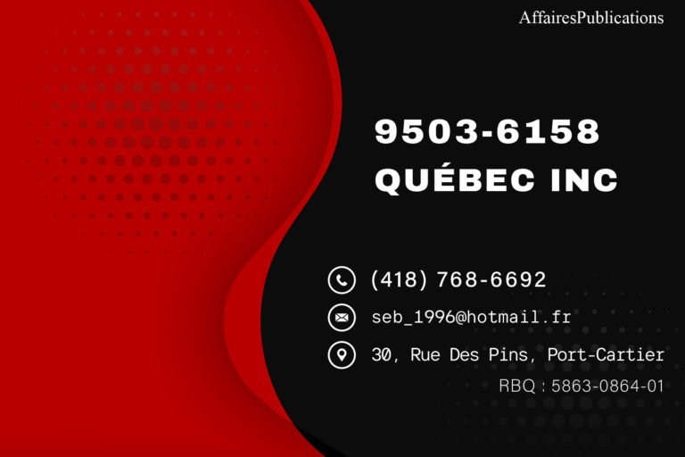 9503-6158 QUÉBEC INC