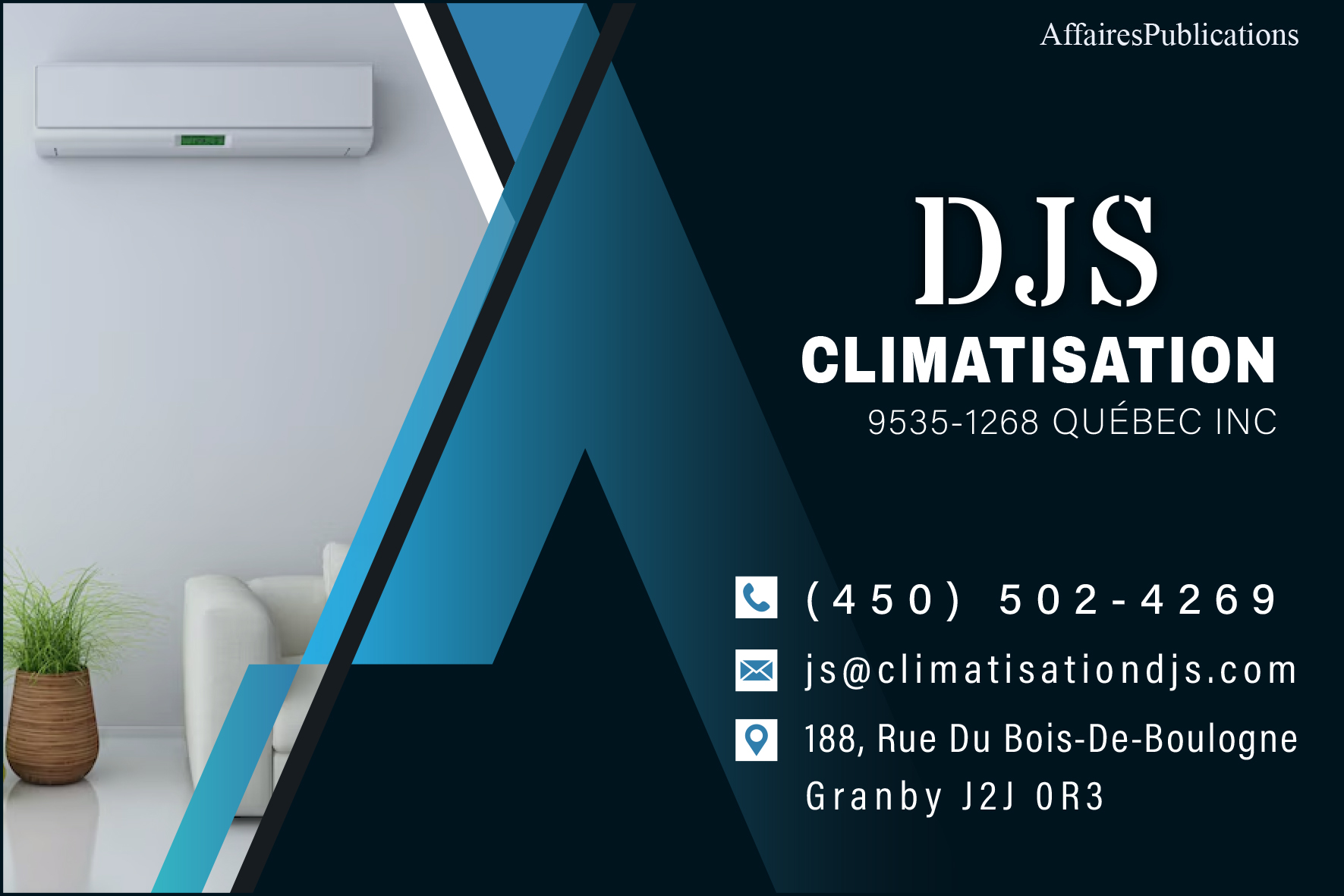 CLIMATISATION DJS 9535-1268 QUÉBEC INC