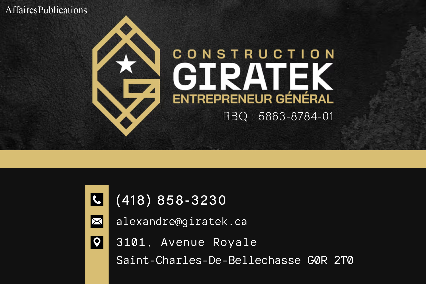 CONSTRUCTION GIRATEK INC