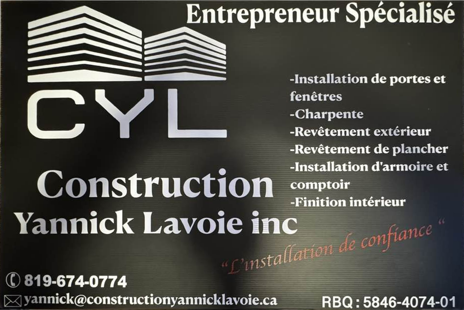 CONSTRUCTION YANNICK LAVOIE