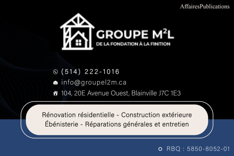 GROUPE L2M 9516-3507 QUÉBEC INC