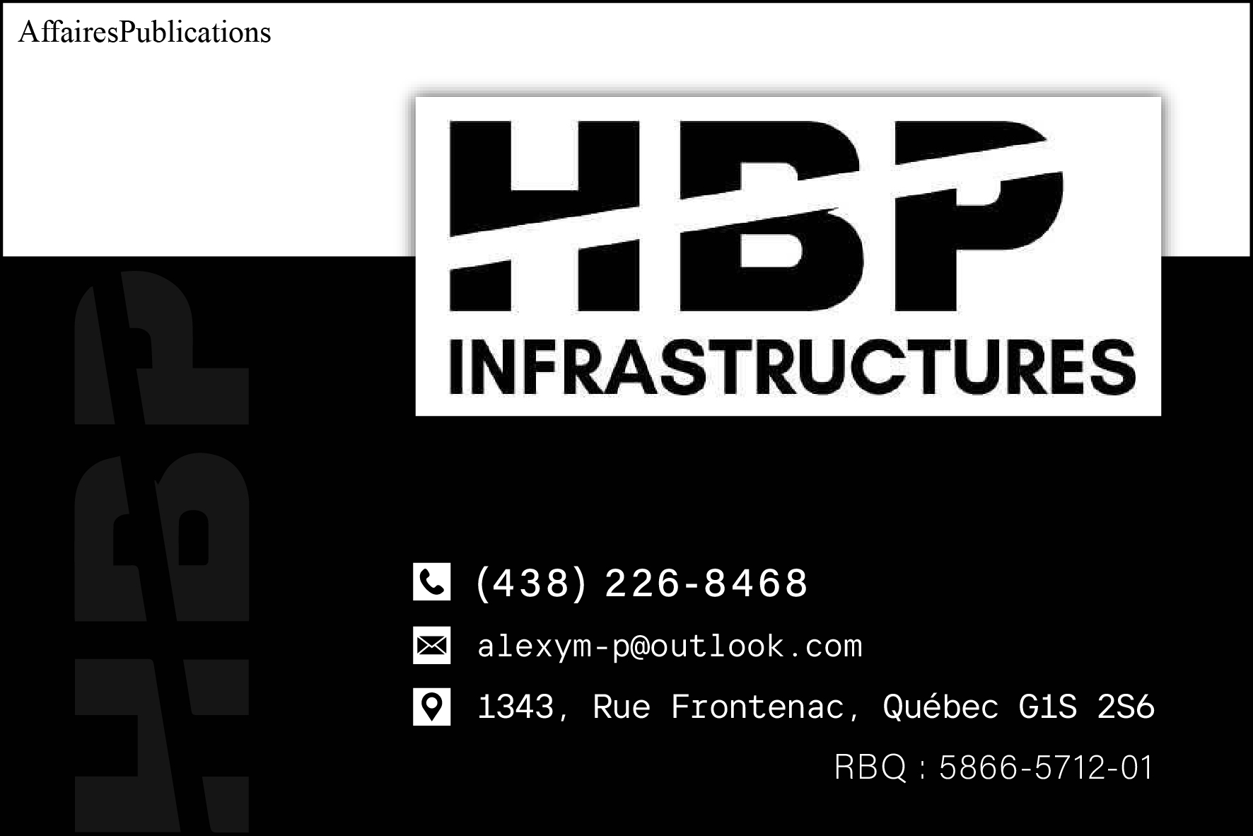 HBP INFRASTRUCTURES INC