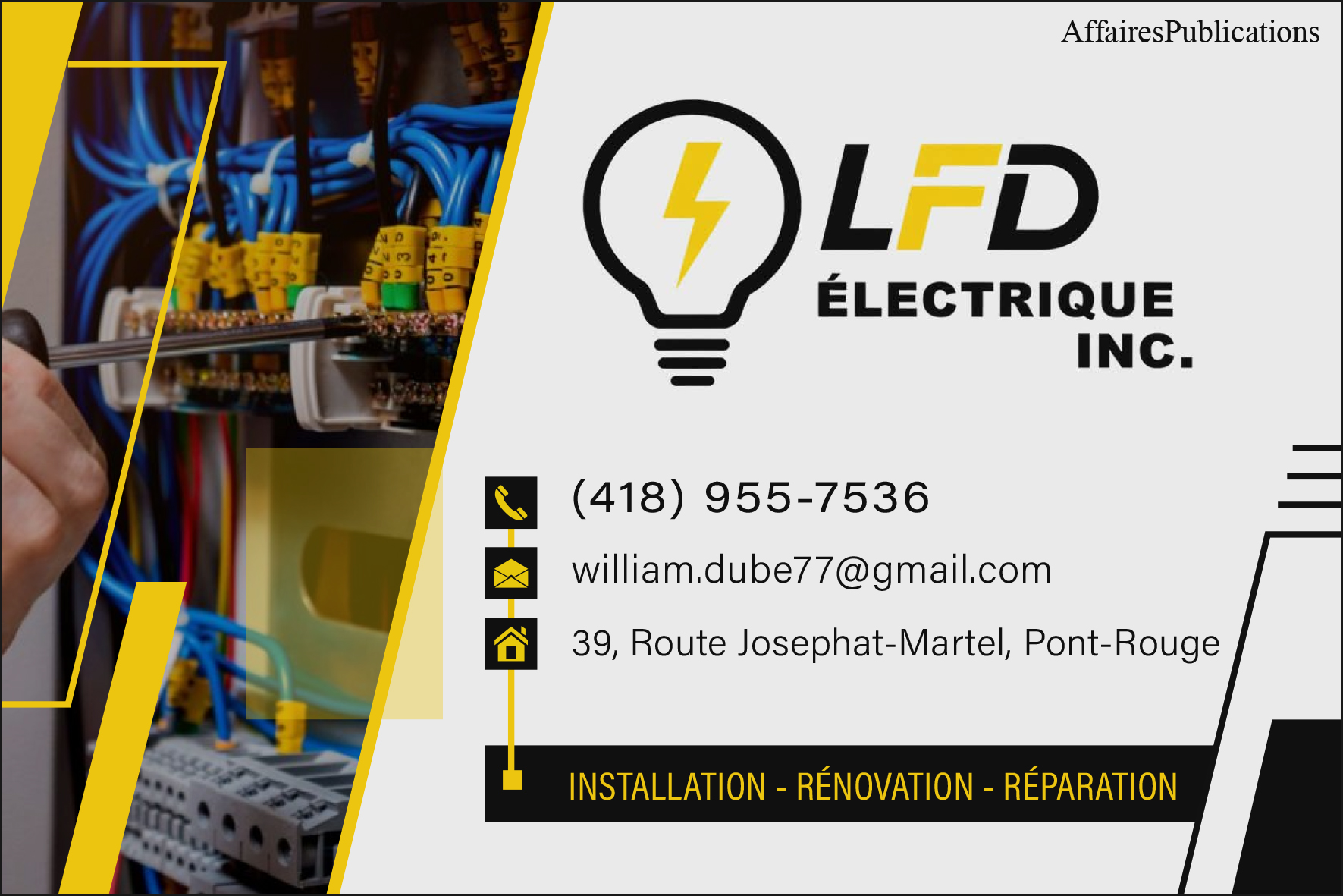 LFD ÉLECTRIQUE INC