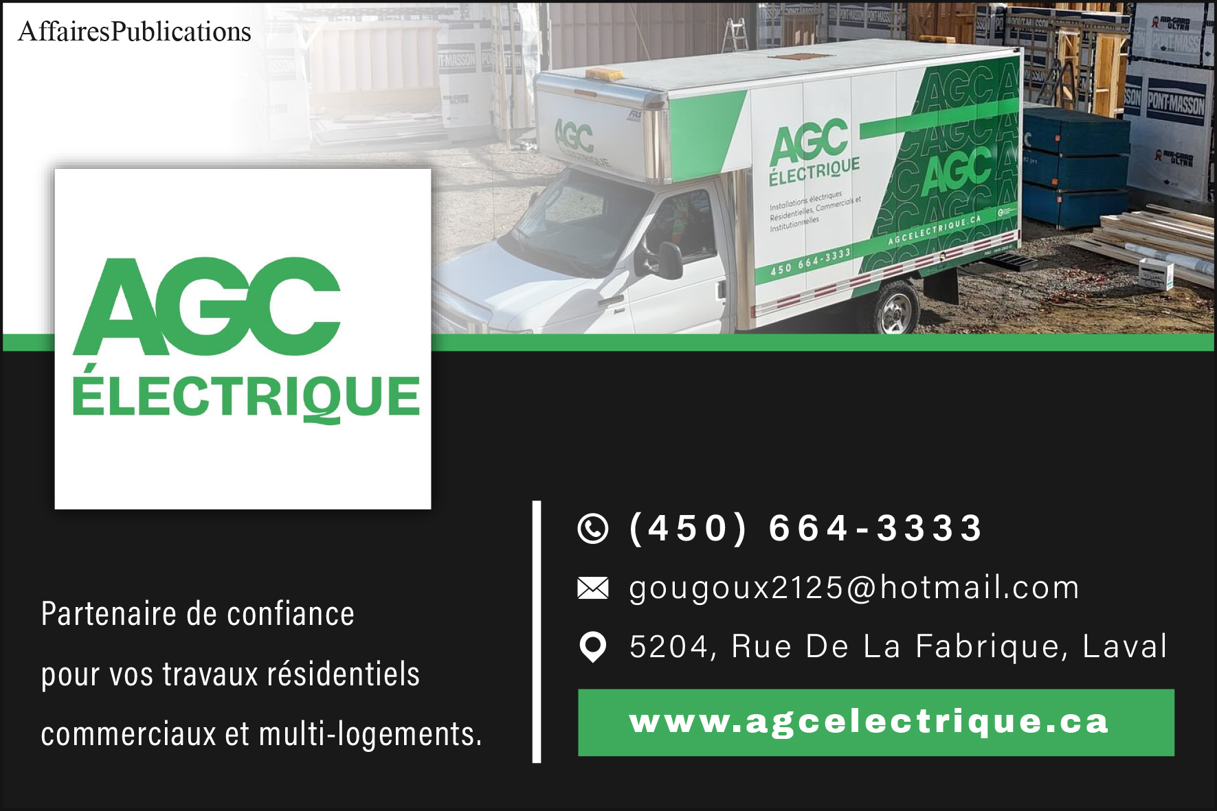 AGC ÉLECTRIQUE INC