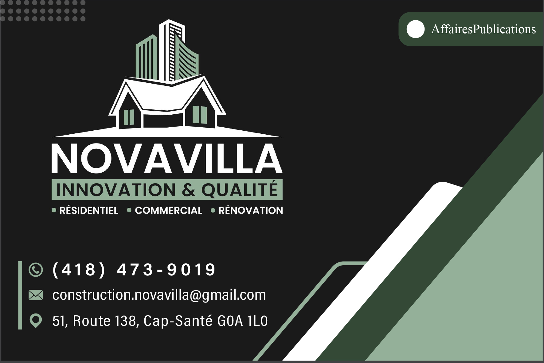 CONSTRUCTION NOVAVILLA INC