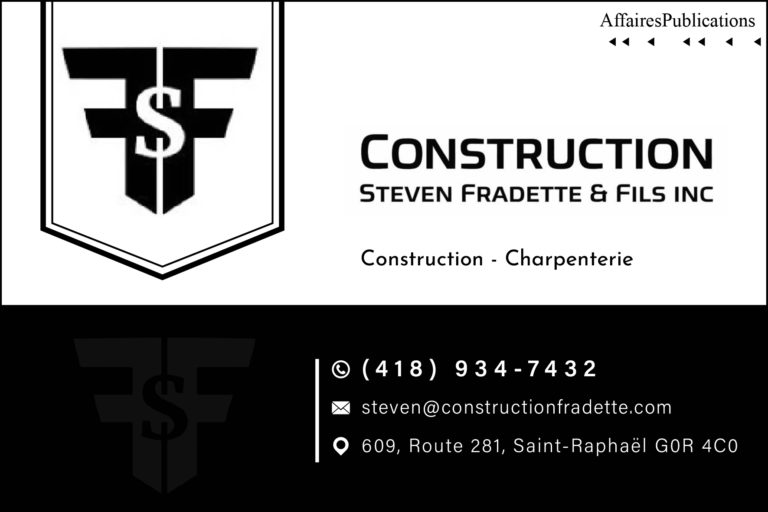 CONSTRUCTION STEVEN FRADETTE & FILS INC