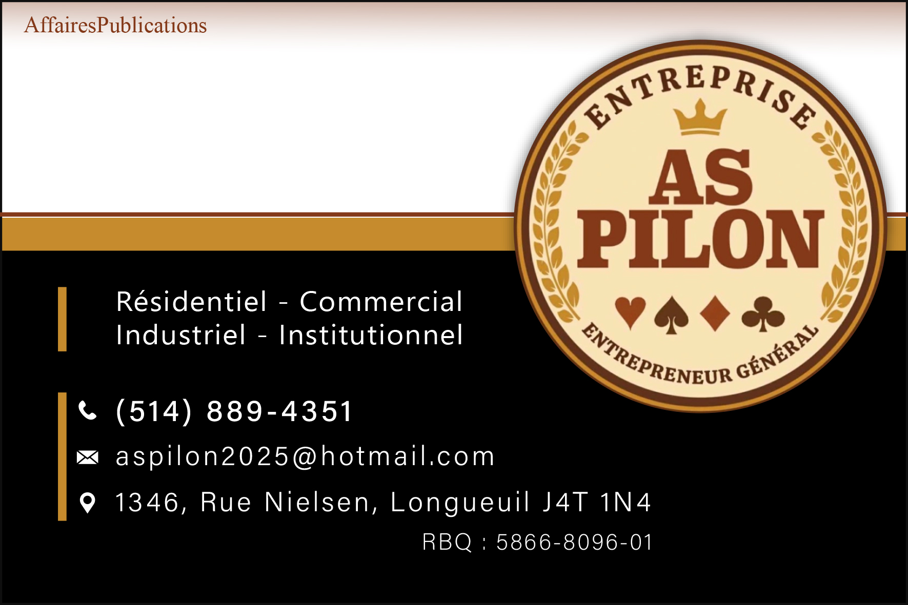 ENTREPRISE AS PILON INC