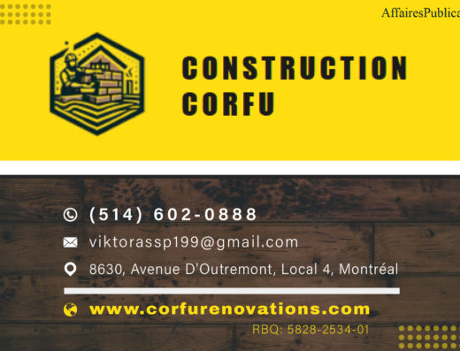 CONSTRUCTION CORFU INC