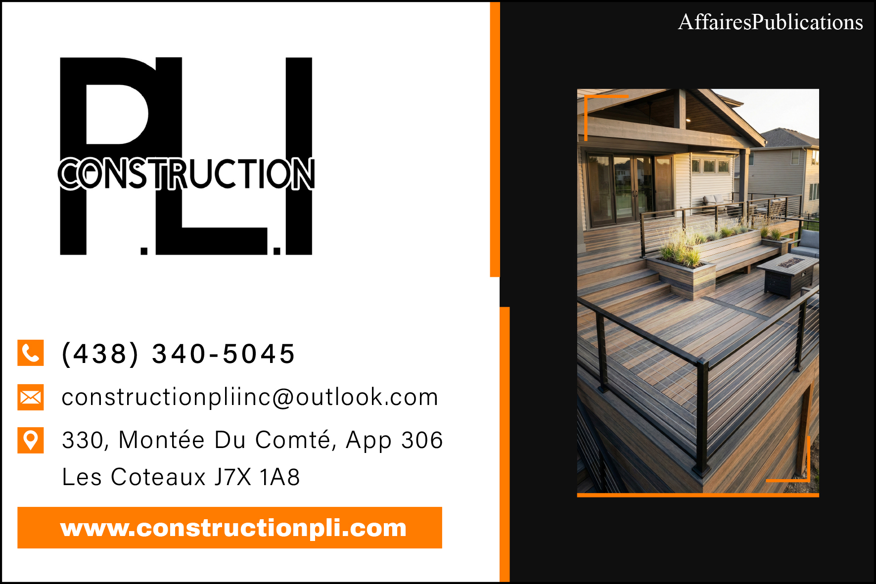 CONSTRUCTION P.L.I. INC